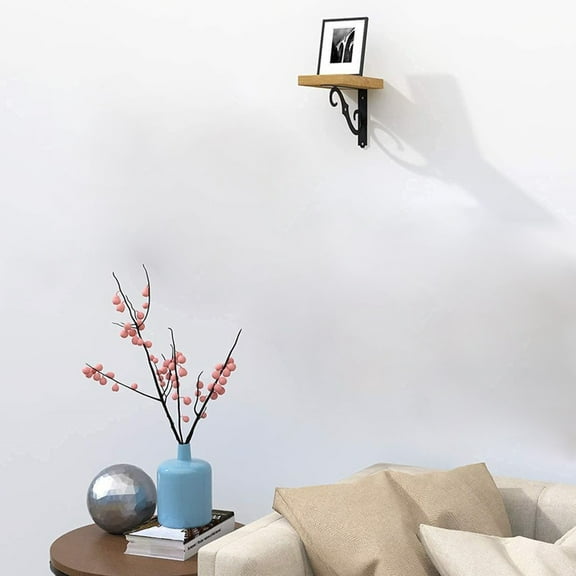 Huayishang Storage Rack Triangular Bracket Bracket Wall Partition Shelf Bookcase Load Bearing Right Angle Tripod Ornamental Shelf Bracket, Kitchen Essentials Clearance Sale Black