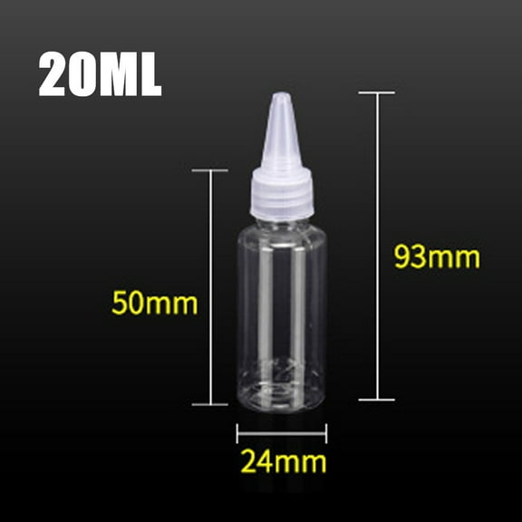 Huayishang Water Bottle 20Ml Pointed Mouth Bottle with Matching Bracelet, Use The Sub-Bottle 20Ml, Kitchen Essentials Clearance Sale Clear