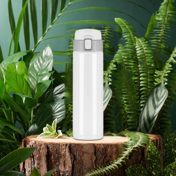 Huayishang Water Bottle 304 Stainless Steel Thermos Cup 480Ml Capacity White A, Kitchen Essentials Clearance Sale White