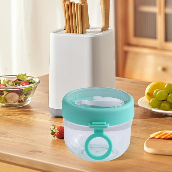 Huayishang Water Bottle Overnight Oats Jars Cereal Milk Container Leak Proof Oatmeal Jars Yogurt Containers with Lids Oatmeal to Go Container, Kitchen Essentials Clearance Sale