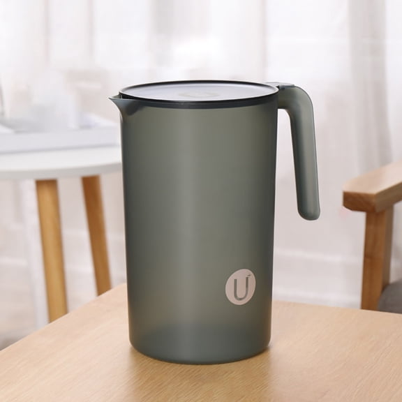 Huayishang Water Bottle Plastic Beverage Kettle Heat Cold Water Jug Juice Pitcher with Handle Soybean Milk Juice Pot Flower Teapot Water Cup Tie Pot, Kitchen Essentials Clearance Sale
