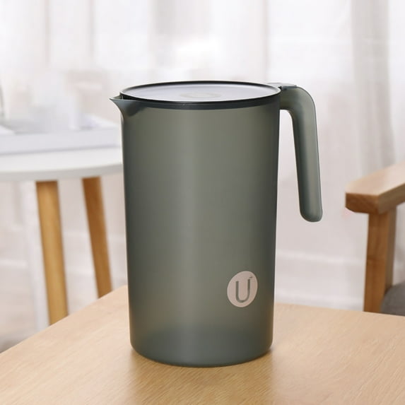 Huayishang Water Bottle Plastic Beverage Kettle Heat Cold Water Jug Juice Pitcher with Handle Soybean Milk Juice Pot Flower Teapot Water Cup Tie Pot, Kitchen Essentials Clearance Sale