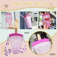 thumbnail image 1 of Flash Deals! Huayishang Water Bottle Popsicle Water Cup Ice Cream Cup Portable Strap Cup Purple Dragon Fruit-320Ml, Kitchen Essentials Clearance Sale Purple, 1 of 8