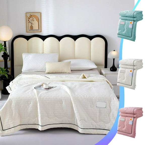InsCrazy Cooling Blanket Double Sided Cooling Quilt, Lightweight Cooling Summer Comforter for Bedroom Couch Sofa Cotton Quilt