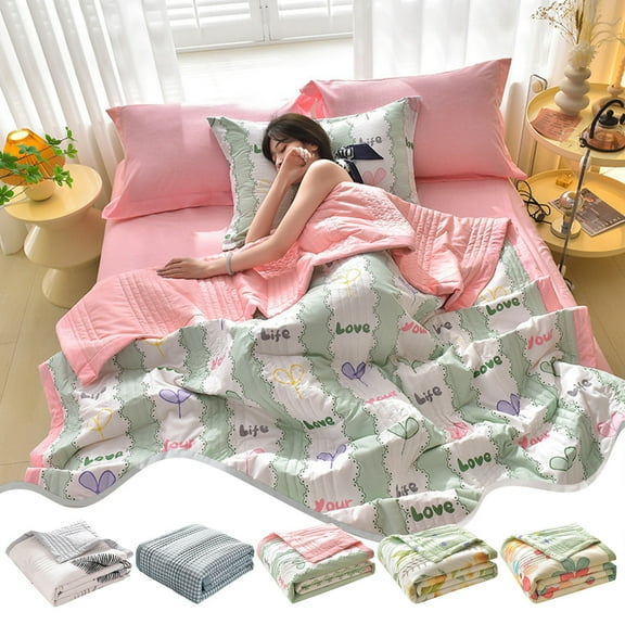 InsCrazy Cooling Comforter Queen Size Skin-friendly and Keep Adults Cool on Warm Nights