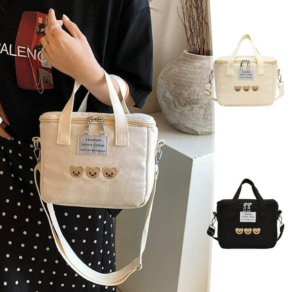InsCrazy Tote Bag Handbag Diaper Bag Diaper Bag Versatile Insulated for Mom Diaper Bag Bear Cute for Infant Travel Bag for Infant Bag for Mom Infirmary Shoulder Bag for Mom