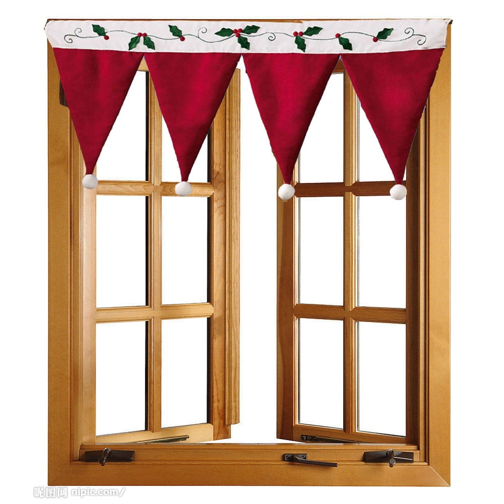 Flash Deals! Jklop Curtain Window Christmas Home Door Curtain Drape Panel Decorative Home Decor Household Essentials Plastic Clearance!