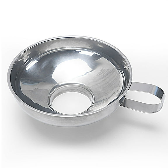 Kitchen Funnel High-Quality Stainless Steel Wide-Mouth Funnel Salad Sauce Large-Diameter Funnel Jam Funnel Household Multi-Functional Oil and Funnel, Kitchen Essentials Clearance Sale