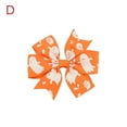 thumbnail image 1 of Latrodar Halloween Children's Hairpin Kids Print Girls Cute Bow Hair Accessories Orange up to 30% Off, 1 of 2