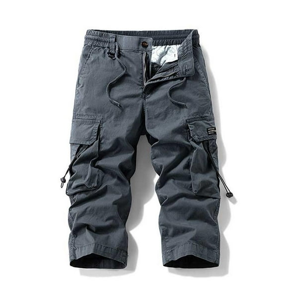 Men's Shorts, Classic Cargo Shorts for Men, ZHUGeLI Men's Stretch Cargo Shorts Casual Drawstring Classic Summer Short with Multi Pockets