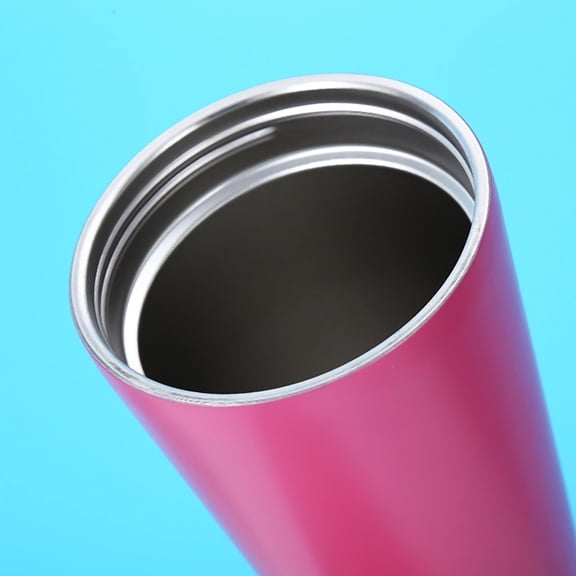 Nomeni Kitchen Cups Stainless Steel Gold Rim Straw Cup 500Ml Bu2, 1*Thermos Cup, 1*Straw Blue