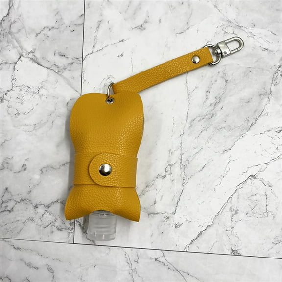 Spray Bottle 30Ml Empty Hand Sanitizer Bottle and Keychain Set Holder Hand Sanitizer Leather Case Outdoor Portable Keychain Leather Case Yellow, Kitchen Essentials Clearance Sale