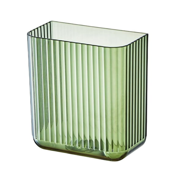 Storage Box Light Luxury Striped Wall-Mounted Storage Box, Punch-Free, Multi-Scene, Kitchen, Bathroom, Office, Transparent Storage Small Piece, Gray, Kitchen Essentials Clearance Sale