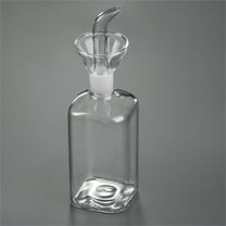 Storage Container Technology Oil Bottle Glass Olive Oil Dispenser Bottle Glass Oil Vinegar Measuring Dispenser with Nozzle for Kitchen and Barbecue, Kitchen Essentials Clearance Sale