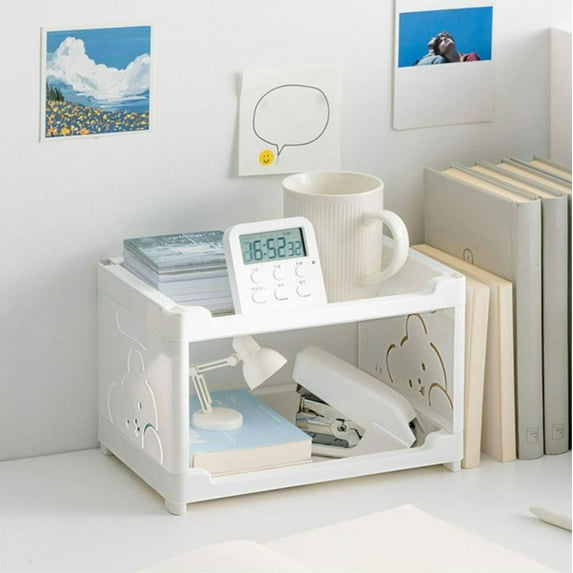 Storage and Organization, InsCrazy Desktop Ladder Storage Box Stationery Pen Holders Pen Holders Compartment Student Office Storage Box Makeup Brush Rack