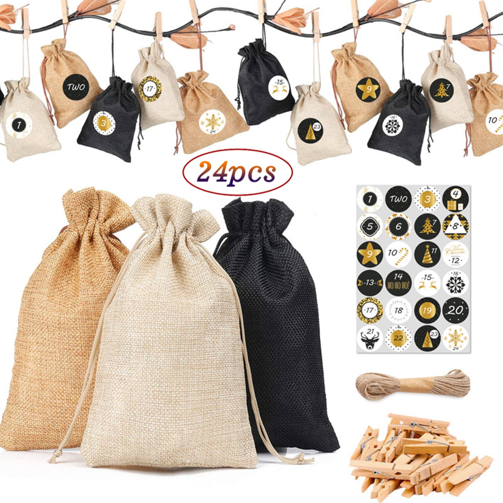 Flash Deals of The Day! Christmas Pattern Advent Linen Cotton 124