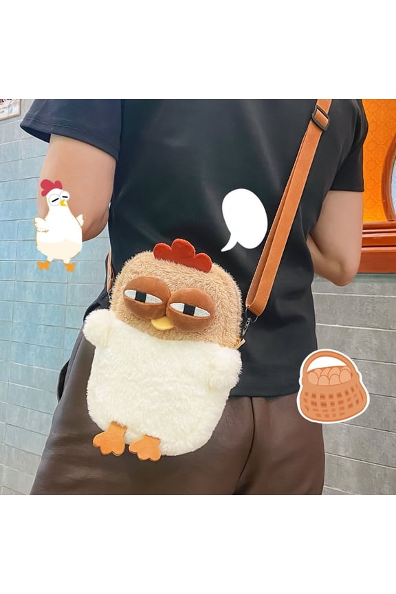 Big Savings karymi Funny Gifts Ugly Chicken Bag Doll Handbag Crossbody Bags for Women Sling Bag Small Bag for Travel and Shopping up to 90% off Clearance Limited Time Deal