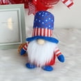 thumbnail image 1 of Clearance karymi 4th of July American Independence Day Faceless Doll With Hat Figurine Gnome Doll Desktop Decoration Home Decorating 4th July Decorations Patriotic Decorations, 1 of 1
