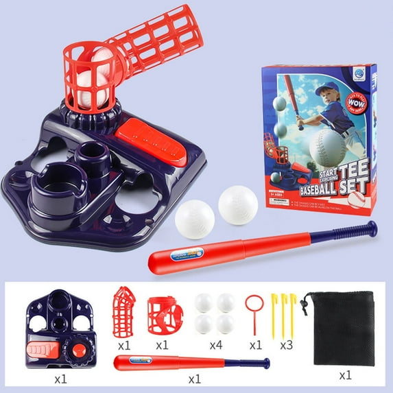 karymi Kids Baseball Pitching Machine Adjustable Outdoor Sports Christmas Boys Girls Activities Batting Machine Baseball Thrower Camping Gear up to 70% off Gifts for Women