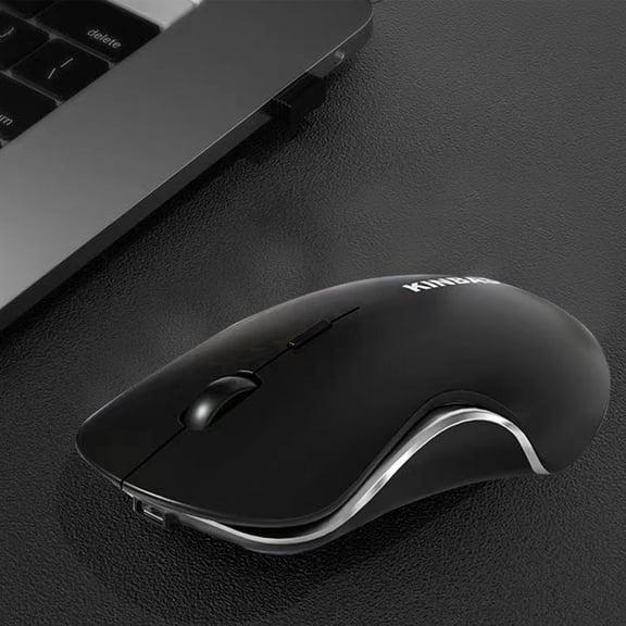 karymi Mute Wireless Mouse Charging Large Capacity Battery Plug and Play Transmission Stable Fashion Beautiful Shallow Body Feel Comfortable