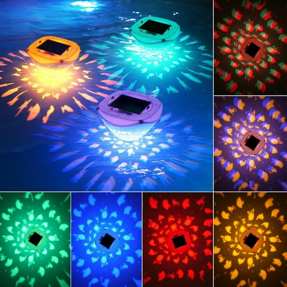 Big Savings karymi New Solar Pool Lights LED WATERPROOFINGing Smart USB Rechargeable Pool Lights Hanging Tree Lights Home Decor Summer Savings Summer Clearance
