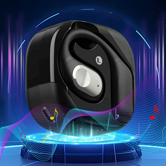 karymi Open Ear Headphones Wireless Earbuds 80H Playback Headphones Wireless Bluetooth 5.4 Earbuds with Ear Hooks for Android IOS Tech Gifts Birthday Gifts