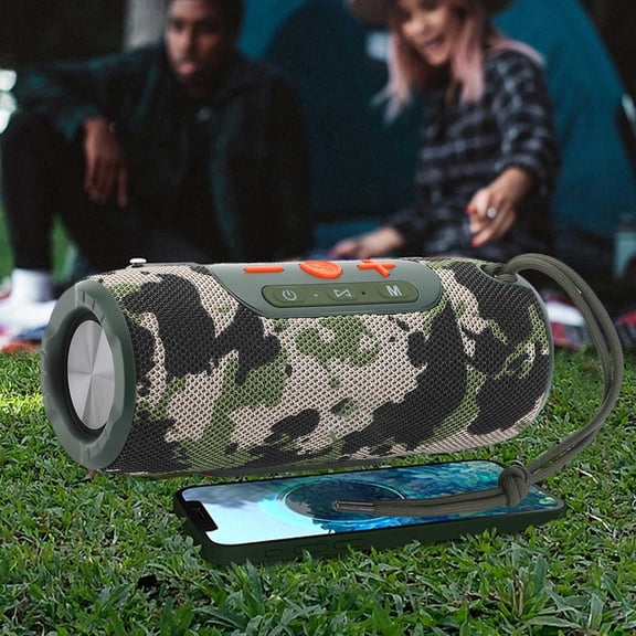 karymi Outdoor Portable Gift Car Wireless Audio 5.3 Bluetooth Audio 2x5W High-power Speaker, 1500mah Battery with Long Battery Life Dorm Decor Housewarming Gifts