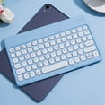thumbnail image 1 of karymi Portable Bluetooth Colorful Computer Keyboards, Wireless Mini Compact Retro Typewriter Flexible Design Keyboard with Compact Slim Profile, 1 of 3