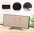 thumbnail image 1 of Big Savings karymi Table Clock Large Screen LED Curved Screen Alarm Clock Intelligent Electronic Digital Clock for Bedroom Office Summer Savings Holiday Gifts Summer Clearance, 1 of 6