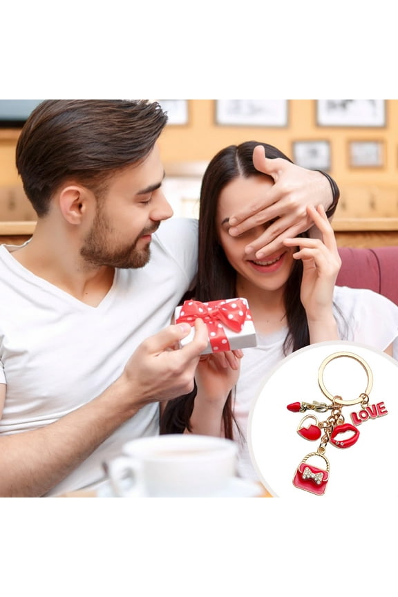 Valentine's Day Red Keychain Accessories Bag Accessories Couples Cute Keychain Accessories Pendants Valentine's Day Gifts up to 90% off School Supplies Gifts for Men
