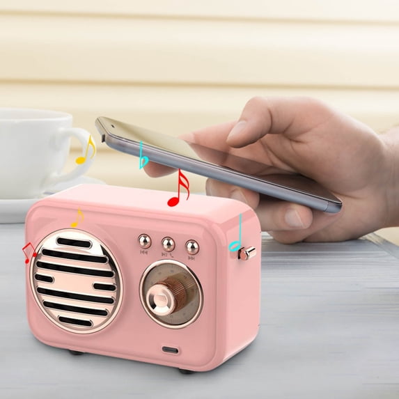 karymi Vintage New Bluetooth Audio Portable Handsfree Outdoor Desktop Gift Bluetooth Audio Mini Speaker Electronics Gifts Gifts for Women Weekly flyer