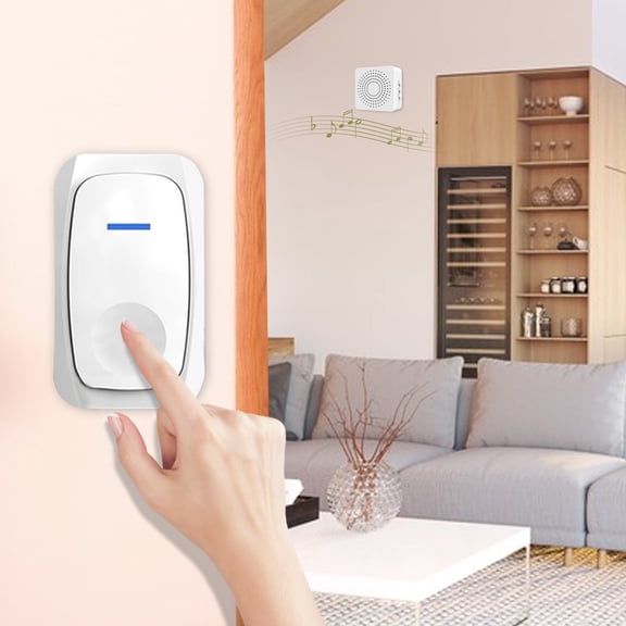 karymi Wireless Doorbell Household Intelligent Long Range Remote Control Doorbell USB Powered Call Reminder,Wireless Smart Door Birthday Gifts
