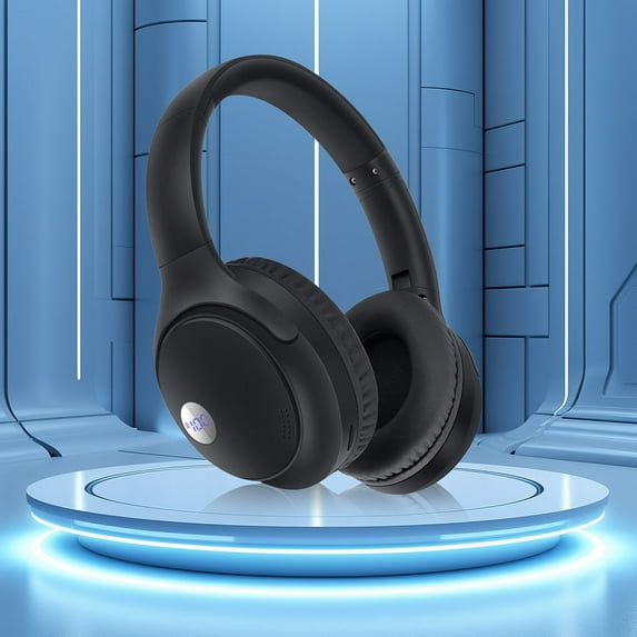 karymi Wireless Headset Bluetooth Earphones V5.3 Battery Digital Display Battery Life Foldable and Card Insertion Immersive Sound Quality Earphones Summer