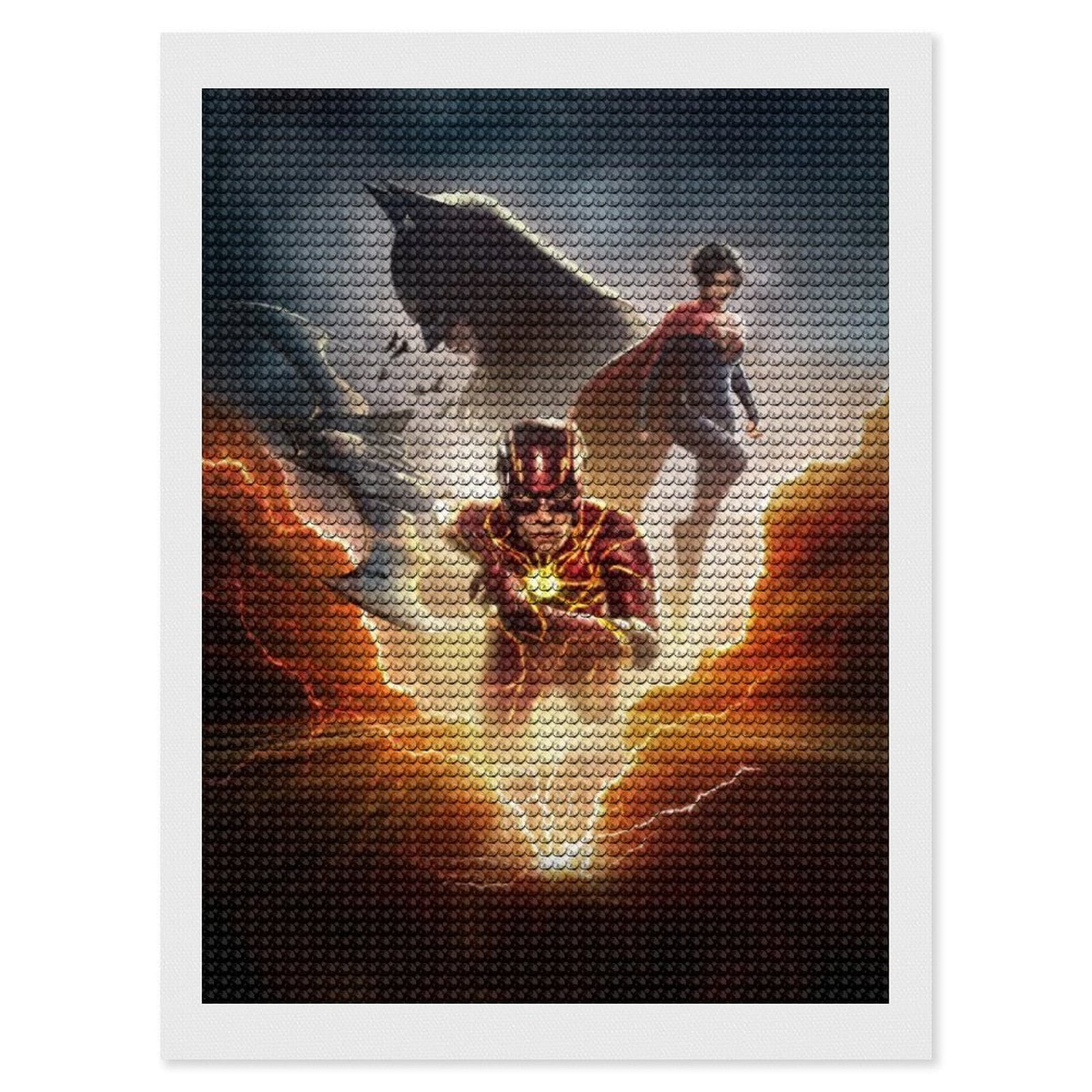 Diamond Flash The Flash Diamond Art Painting Kits for Adults, 5D Diamond Art Full ...