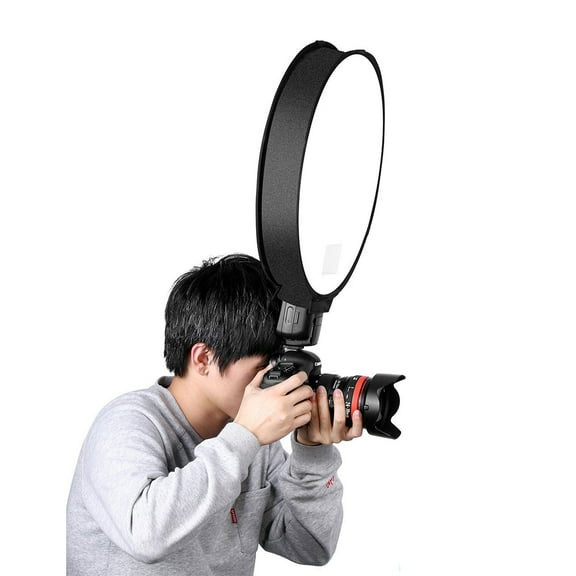 Flash Diffuser 30/40cm Universal On camera Round Photography Flash Diffuser Reflector Soft Box