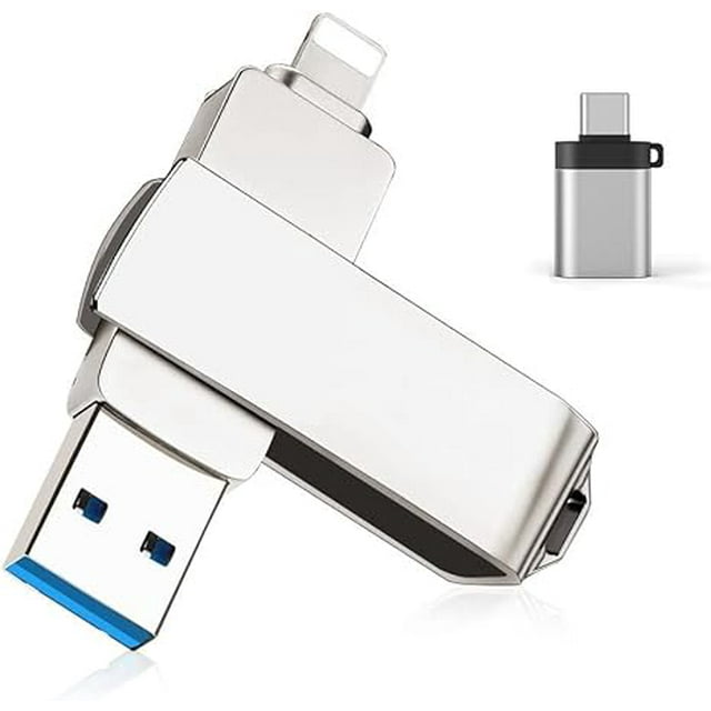 Flash Drive for iPhone, with Lanyard，KEXIN 256GB USB 3.0 iOS Memory