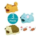 thumbnail image 1 of Flash E Sales 3-pack RODENT COLLECTION iPhone & Android Cable Protectors Animal Biters - Squirrel, Hedgehog, Mouse, 1 of 3