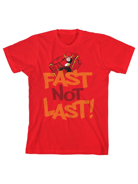 Flash Fast Not Last Boy's Red T-shirt-XS