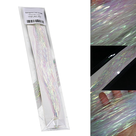 Flash Fish Scale Shiny Silk Fly Tying Material Flash Gliss Strands Lure Diy
