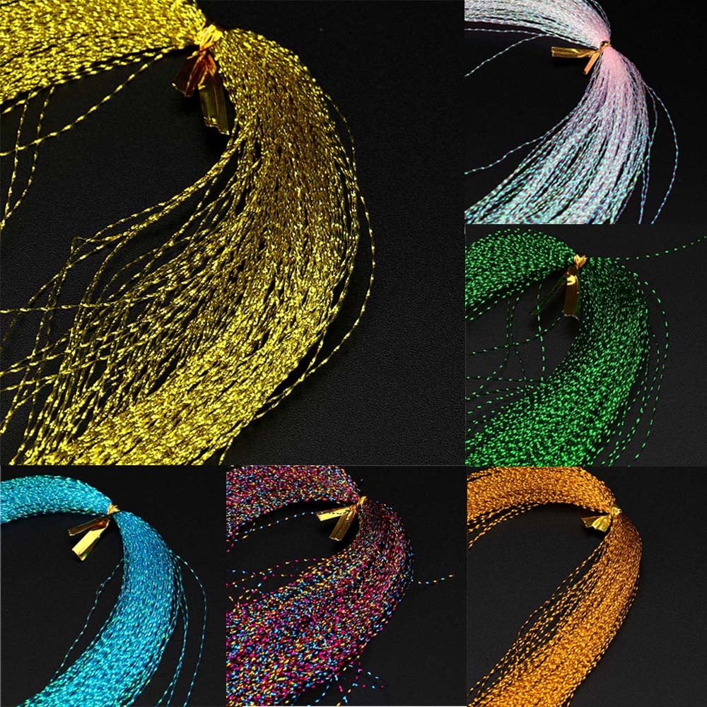 Flash Fly Tying Material Fishing Tying Making 100Pcs Bulk Ice Walleye