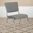 thumbnail image 1 of Flash Furniture 1500 lb. Rated Gray Antimicrobial Fabric Bariatric Medical Reception Chair with 3/4 Panel Back, 1 of 4
