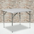 thumbnail image 1 of Flash Furniture 2.79-Foot Square Height Adjustable Granite White Plastic Folding Table, 1 of 11
