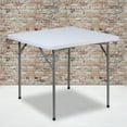 thumbnail image 1 of Flash Furniture 2.81-Foot Square Granite White Plastic Folding Table, 1 of 10