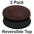 thumbnail image 1 of Flash Furniture 2 Pack 36'' Round Table Top with Black or Mahogany Reversible Laminate Top, 1 of 3