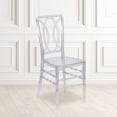 thumbnail image 1 of Flash Furniture 2 Pack Flash Elegance Crystal Ice Stacking Chair with Designer Back - Event Chair - UV Resistant, 1 of 14