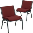 thumbnail image 1 of Flash Furniture 2 Pack HERCULES Series Big & Tall 1000 lb. Rated Burgundy Fabric Stack Chair, 1 of 11