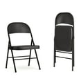 thumbnail image 1 of Flash Furniture 2 Pack HERCULES Series Double Braced Black Metal Folding Chair, 1 of 17