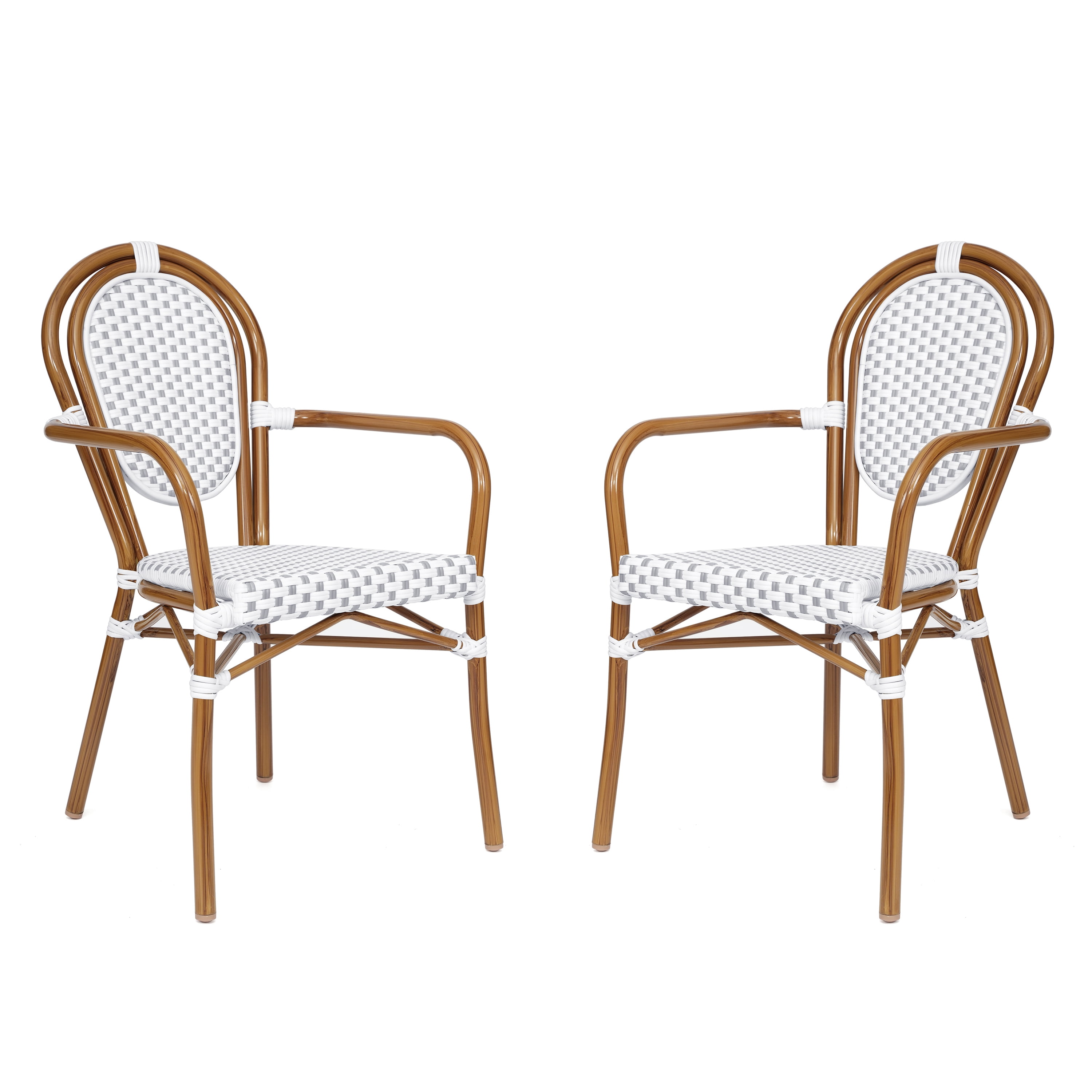 Flash Furniture 2 Pack Indoor/Outdoor Commercial French Bistro