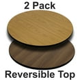 thumbnail image 1 of Flash Furniture 2 Pk. 42'' Round Table Top with Natural or Walnut Reversible Laminate Top, 1 of 3