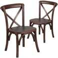 thumbnail image 1 of Flash Furniture 2 Pk. HERCULES Series Kids Mahogany Cross Back Chair, 1 of 7
